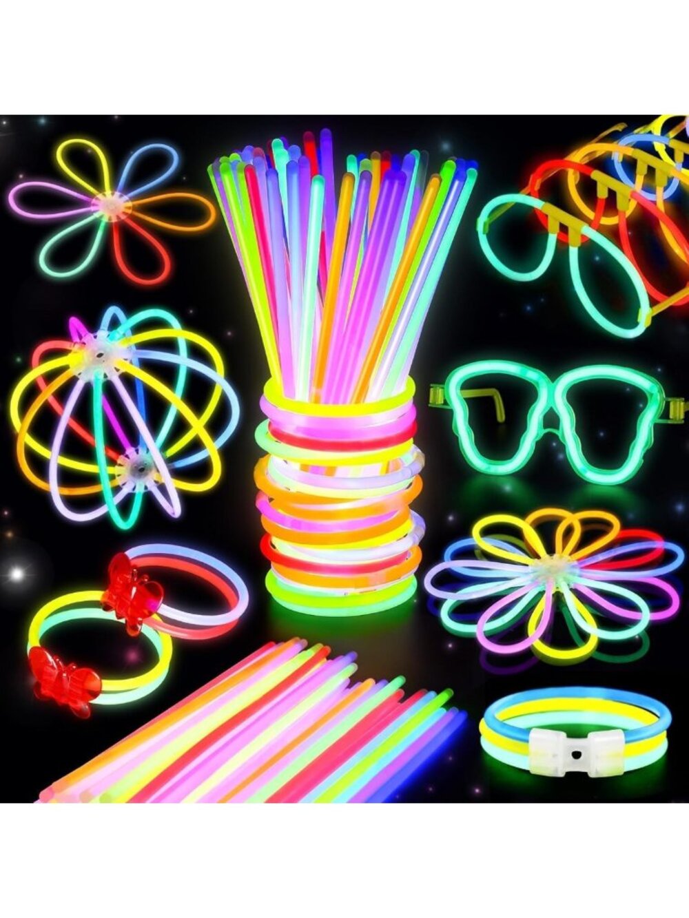 467 Pcs Glow Sticks Party Favors - Perfect for Kids & Adults, Halloween Fun!